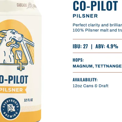 Everybody's Brewing Co-Pilot Pilsner