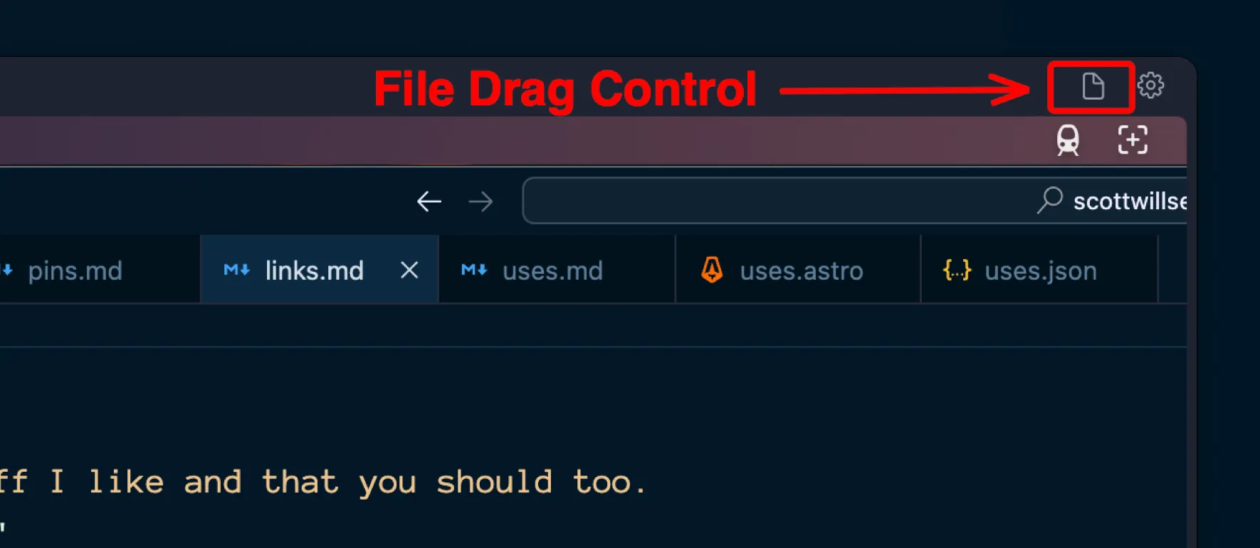ScreenFloat Drag and Drop Control