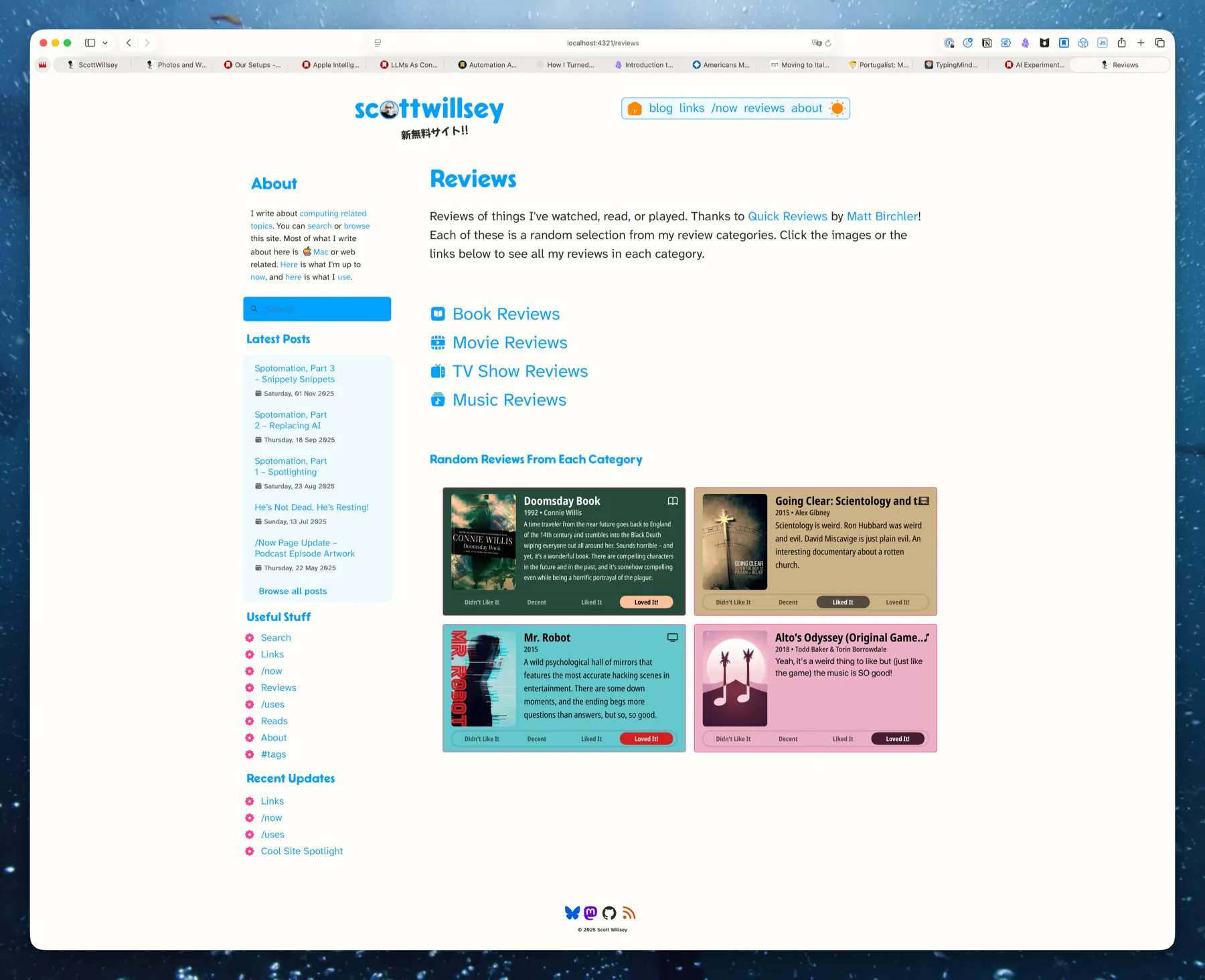 Redesigned Reviews Page (Light)