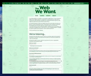 The Web We Want