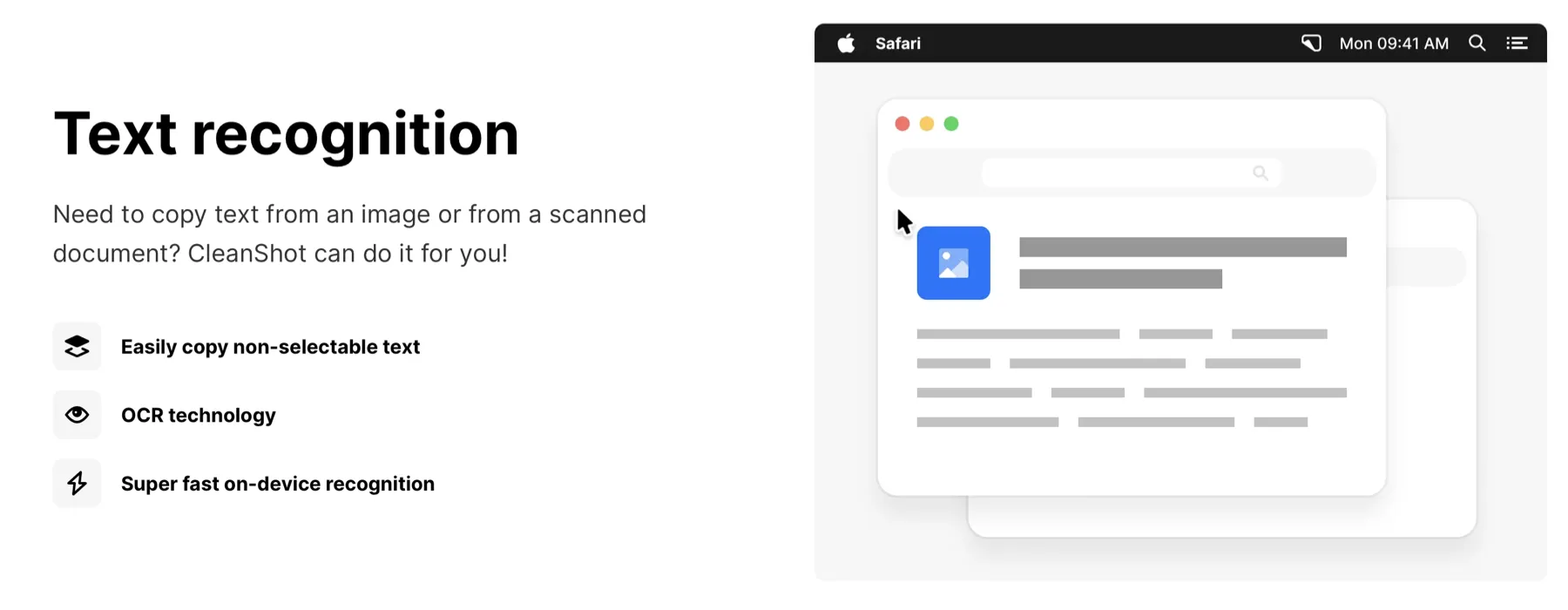 CleanShot X Text Recognition