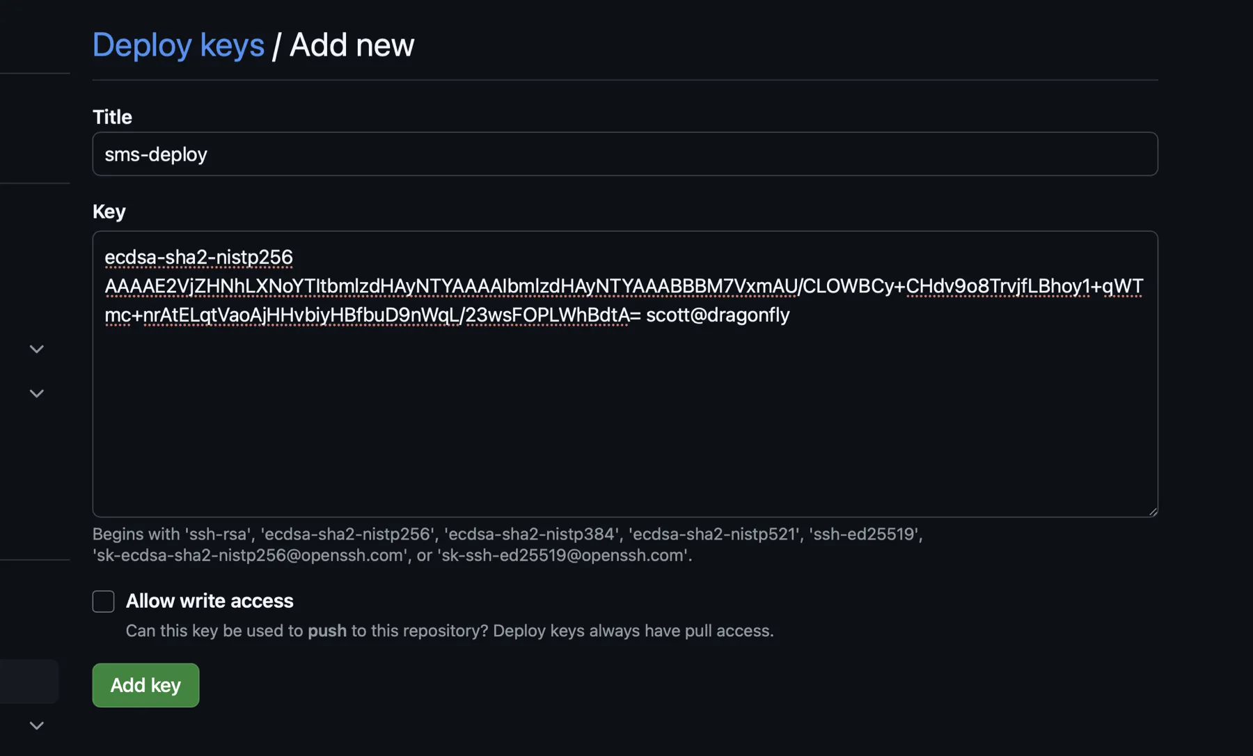 DeployKeysAddNew