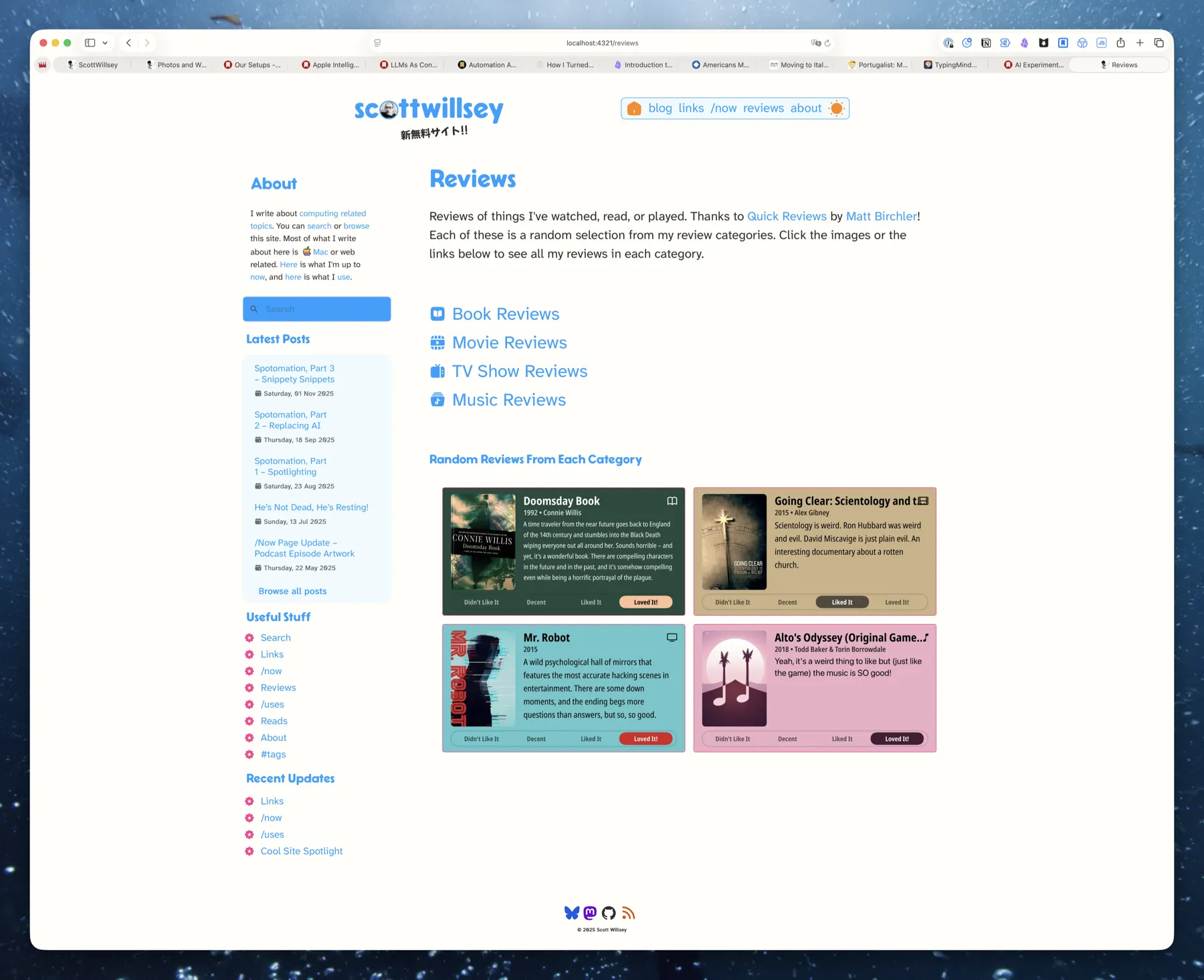 Redesigned Reviews Page (Light)