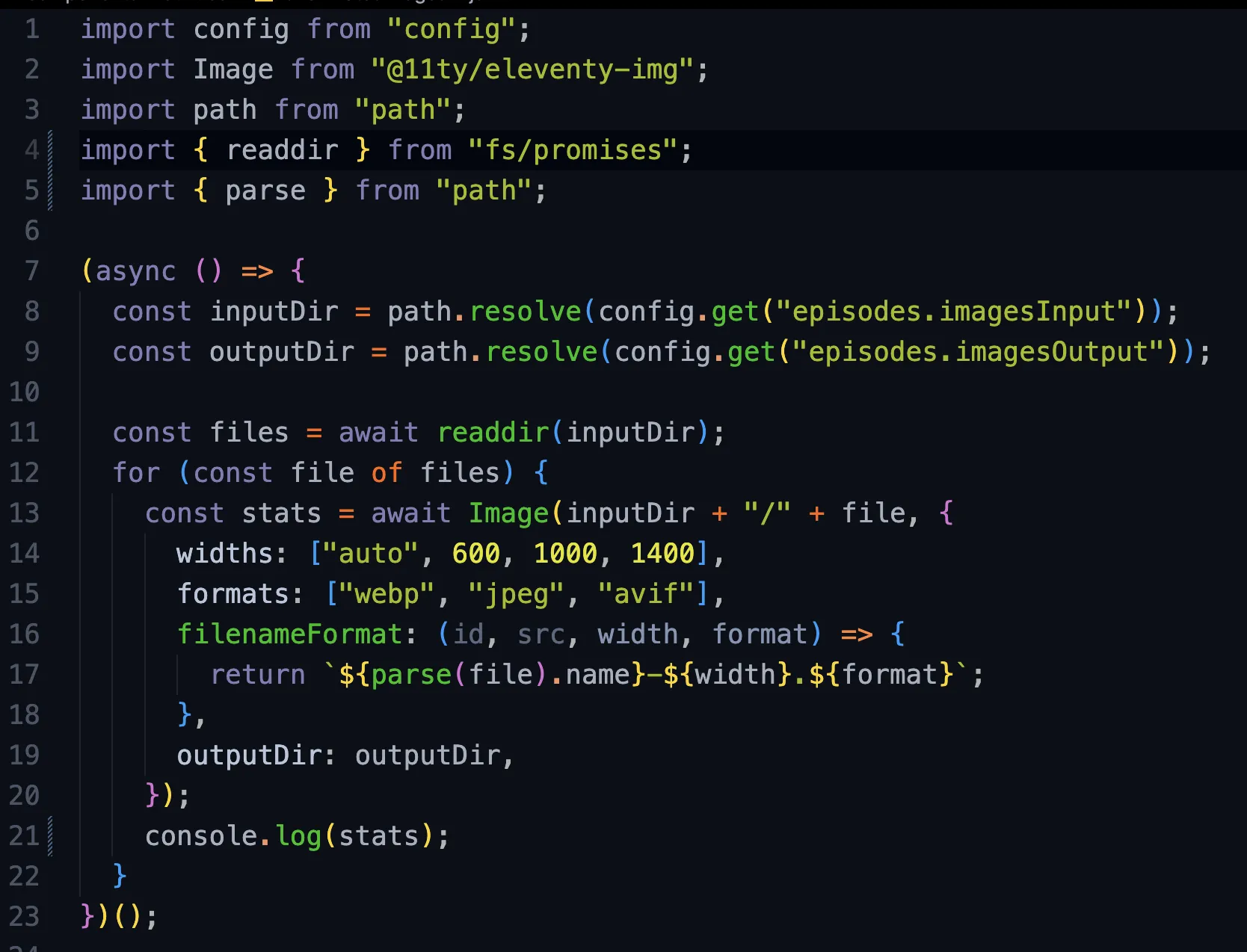 Image optimization script